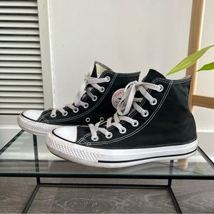 Black converse hightops